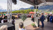 Feierlichkeiten zum Jubiläum bei der alten Rheinbrücke Vaduz–Sevelen