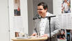 Vernissage der Austellung «Ma maus halt reda med da Lütt, med am Vää tuat mas oo». Küefer-Martis Huus, Ruggell.