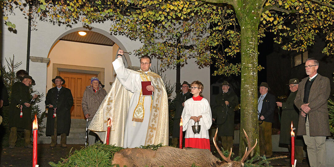 Hubertusfeier der Jagerschaft in Nendeln