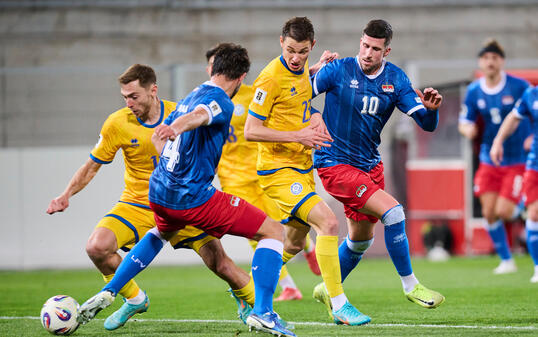 Defensiv hatte Liechtenstein alle Hände voll zu tun. Am auffälligsten zeigte sich Lars Traber.