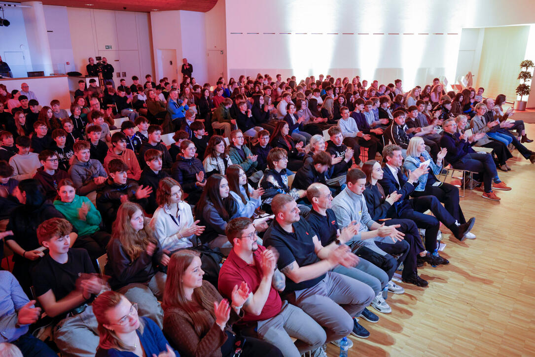 Er&ouml;ffnung BerufsCHECK 2026 im Gemeindesaal von Triesen.