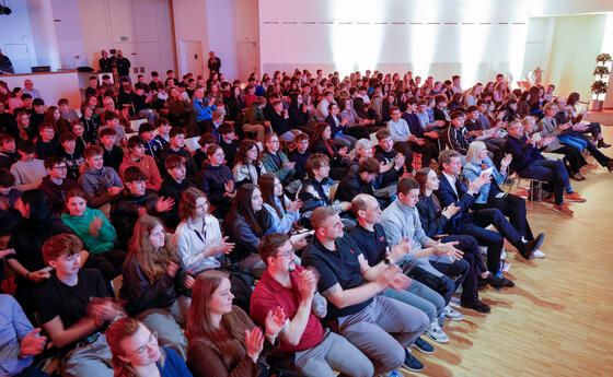 Er&ouml;ffnung BerufsCHECK 2026 im Gemeindesaal von Triesen.