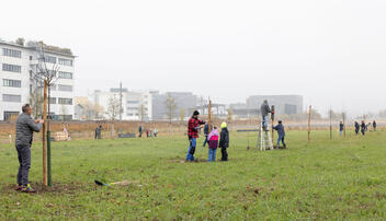 Biodiversitäts-Aktion Park Äscherle in Schaan