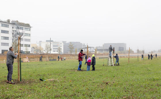Biodiversitäts-Aktion Park Äscherle in Schaan