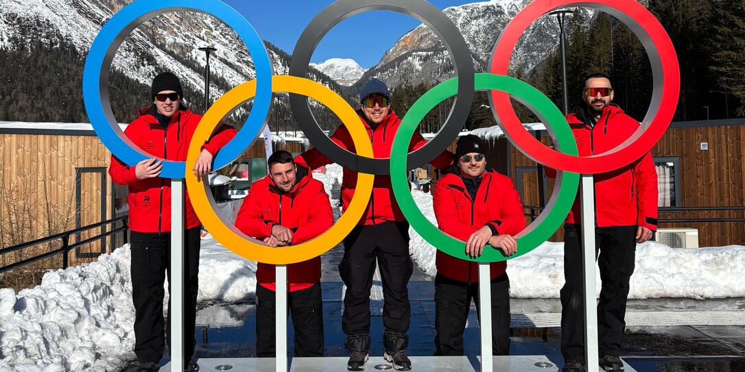 Das Bobteam ist schon seit einigen Tagen in Cortina und wird heute das erste Training bestreiten.