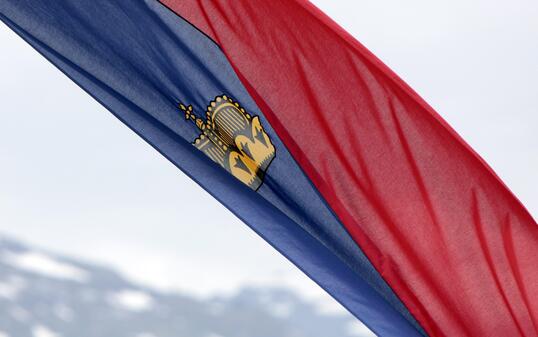 Liechtenstein Flagge Fahne