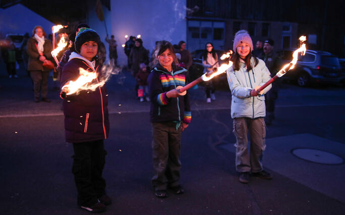 Fackel- und Lampionzug in Gamprin (08.03.2025)