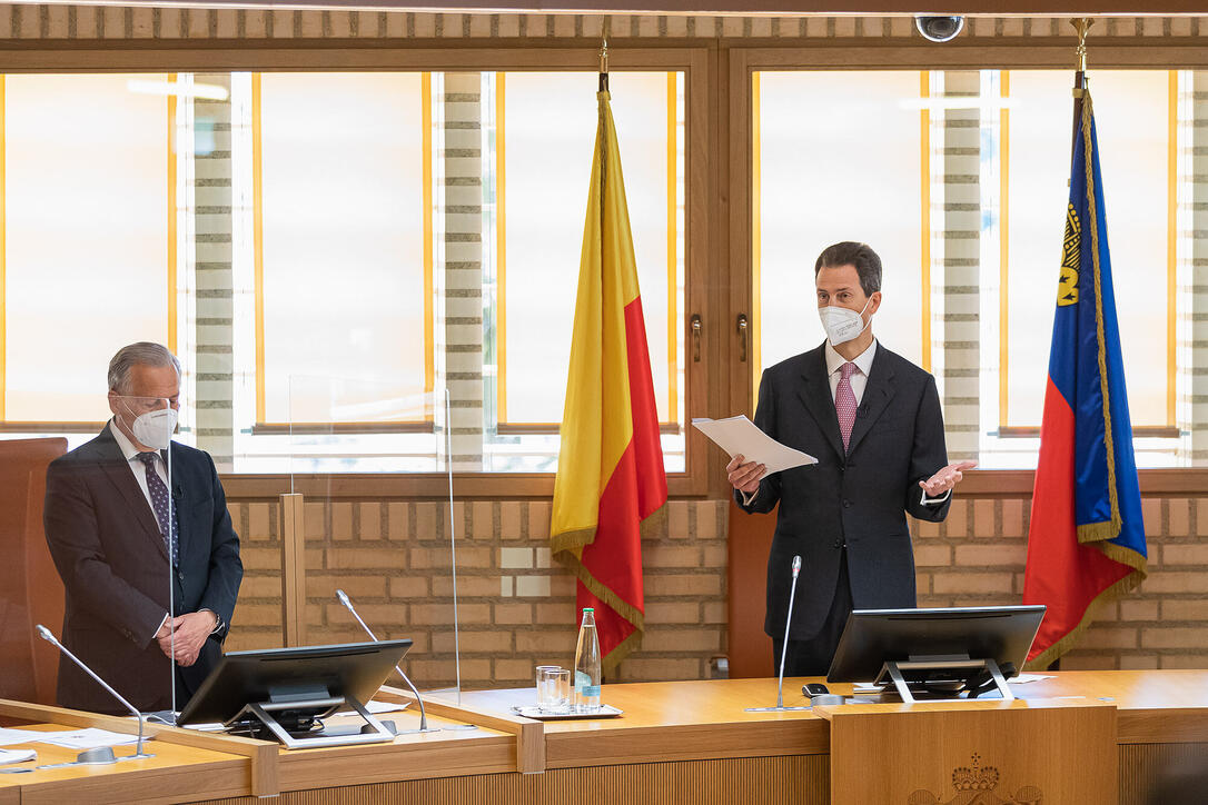 Landtagseröffnung 2021 in Vaduz