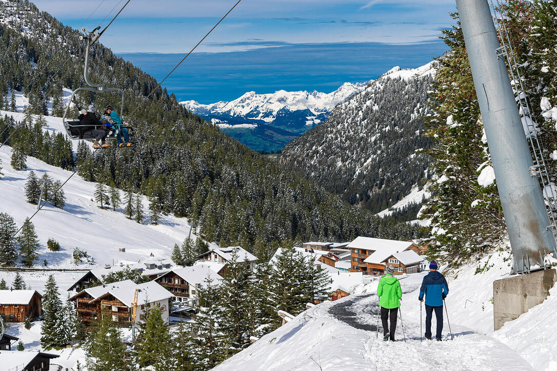 Erster Schnee in Liechtenstein