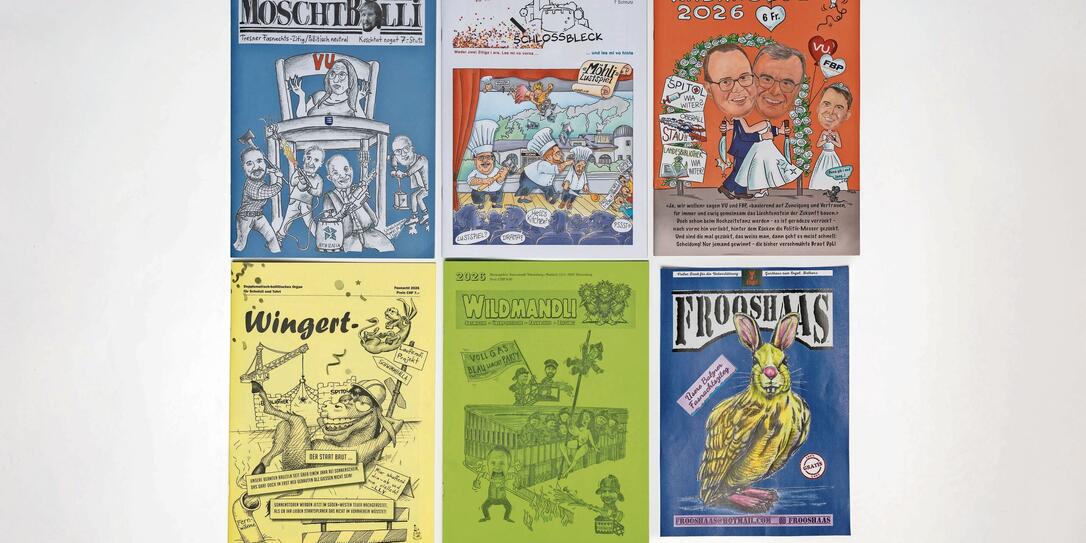 Sie haben das Geschehen im Land genau im Blick: die sechs Liechtensteiner Fasnachtszeitungen.