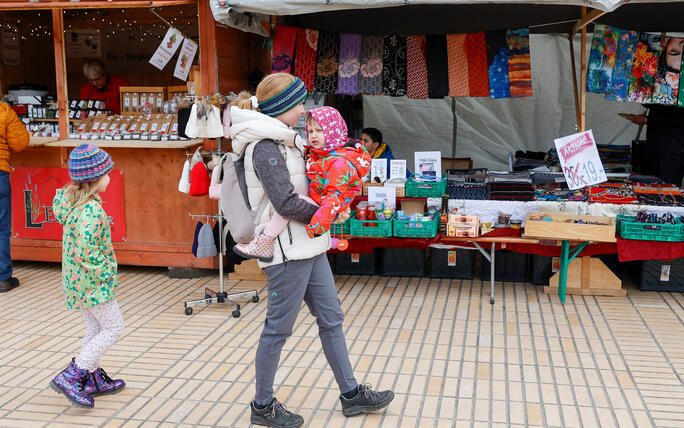 Weihnachtsmarkt, Vaduz, Liechtenstein.