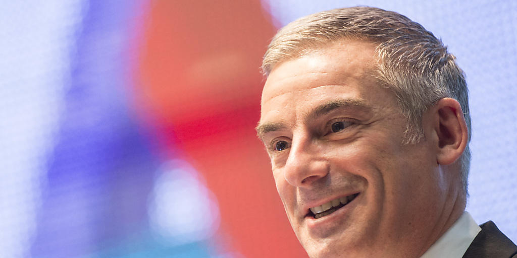 Helvetia-Chef Stefan Loacker, hier an der Bilanzmedienkonferenz im M&auml;rz in Z&uuml;rich, tritt per Ende August zur&uuml;ck.