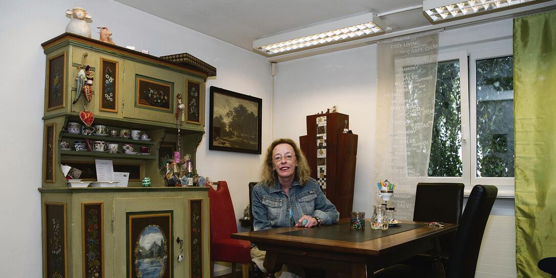 Betty Dürr in ihrer "Altabächler Schtoba".