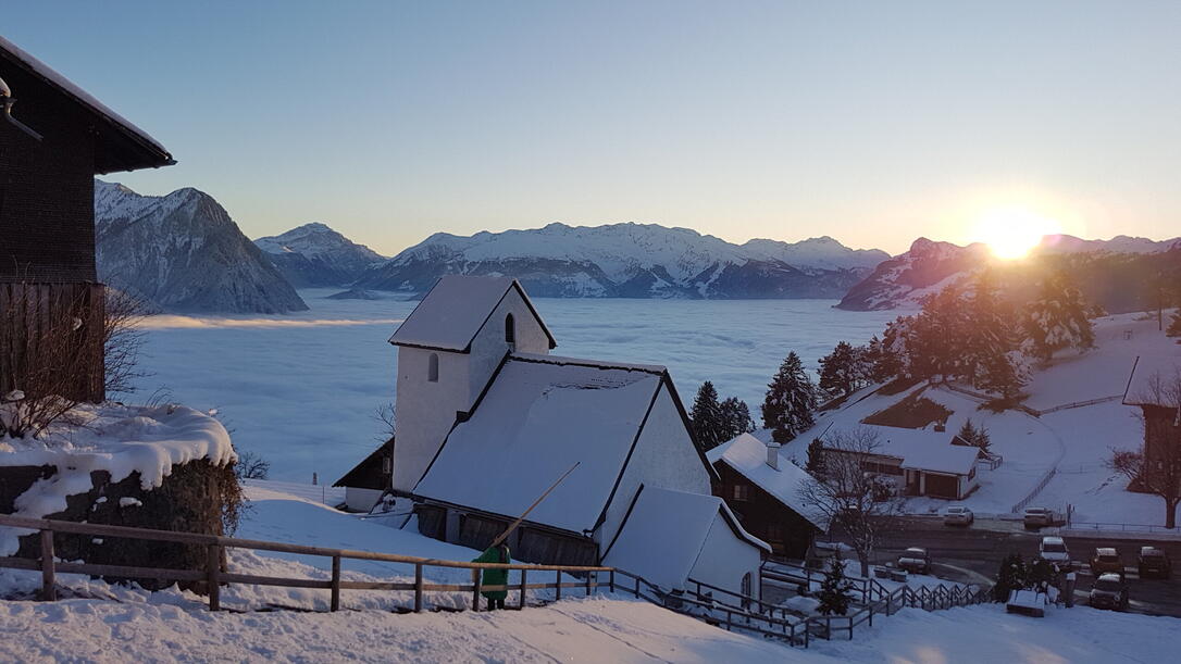 Masescha, Blick aufs Nebelmeer