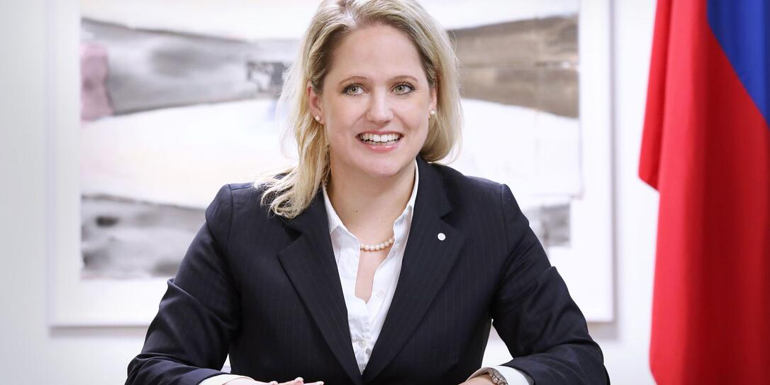75 Jahre UNO; Visuelle Teilnahme von Regierungsrätin Katrin Eggenberger.
