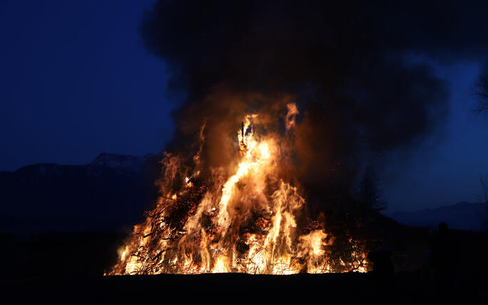 Funkensamstag in Rüthi