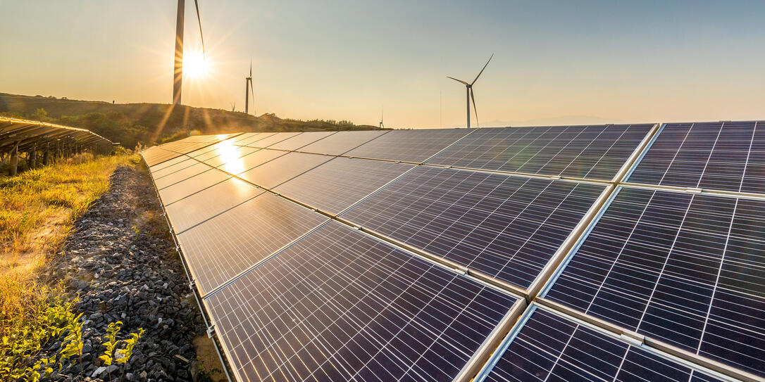 Solar energy and wind power stations Solar energy and wind power stations