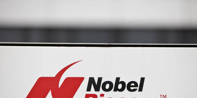 Logo des Zahnimplantateherstellers Nobel Biocare (Archiv)