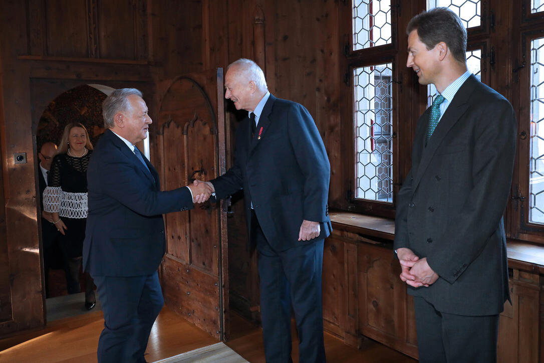 Neujahrsempfang für das diplomatische Corps auf Schloss Vaduz