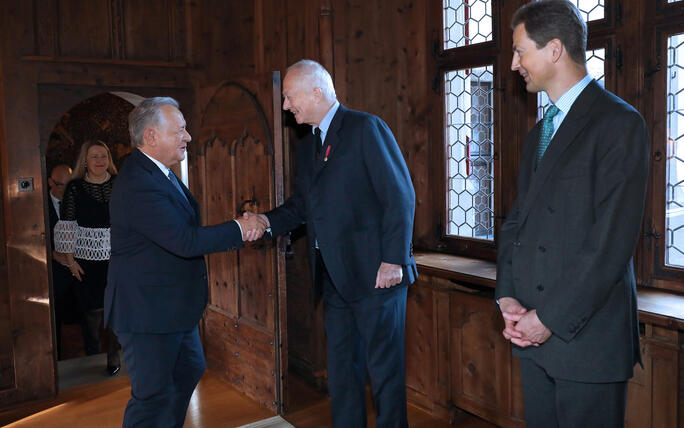 Neujahrsempfang für das diplomatische Corps auf Schloss Vaduz