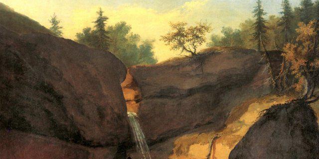 Wasserfall im Tobel bei Muri von Caspar Wolf