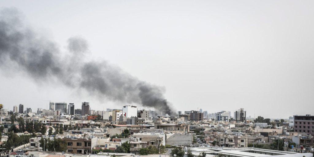 Blick über Erbil, der kurdischen Metropole im Nordirak. Die irakischen Kurden sollen im September über ihre Unabhängigkeit abstimmen. (Archiv)