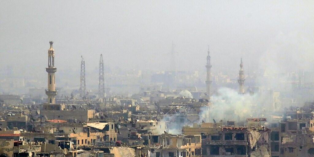 Zerstörung überall: Ein südliches Stadtviertel in der syrischen Hauptstadt Damaskus (Aufnahme vom 28. April 2018).