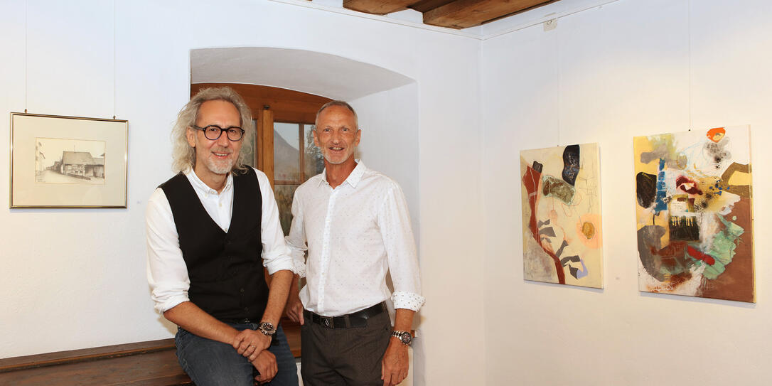 Vernissage &Acirc;&laquo;Acryl+Grafit&Acirc;&raquo; von Patrick Indra und Alex Hermann,