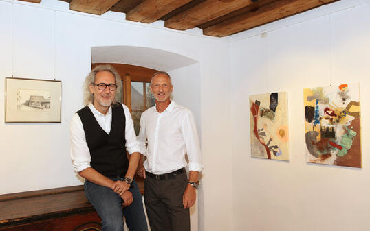 Vernissage «Acryl+Grafit» von Patrick Indra und Alex Hermann,