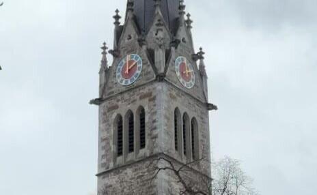 Glockengel&auml;ut in Vaduz in Gedenken an die Opfer von Crans-Montana