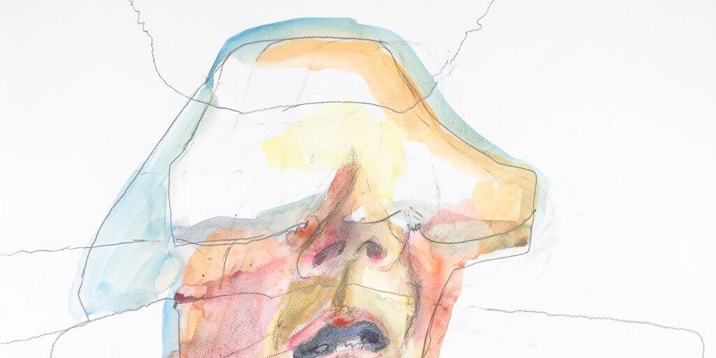 Maria Lassnigs "Geschichts-Schichtenlinien" von 1996 sind im Neubau des Basler Kunstmuseums noch bis am 26. August zu sehen.