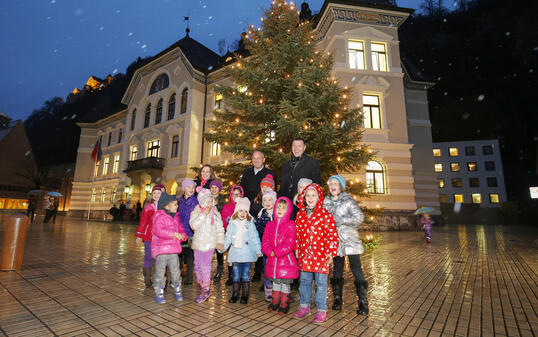 Uebergabe Maurer Weihnachtsbaum