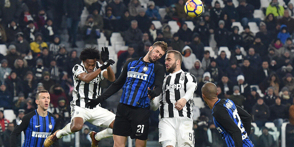 Harte Zweikämpfe, aber kein Sieger im Spitzenkampf der Serie A zwischen Juventus Turin und Inter Mailand