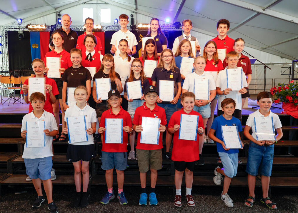 76. Liechtensteiner Verbandsmusikfest in Mauren  unter dem Motto «Mura - tönt guat»