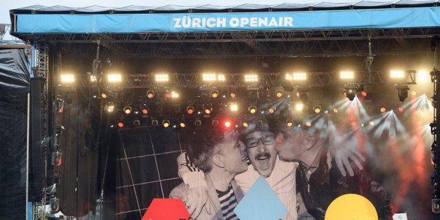 Die deutsche Hip Hop Band "Fettes Brot" am Z&uuml;rich Openair