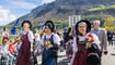 Feierlichkeiten zum Jubiläum bei der alten Rheinbrücke Vaduz–Sevelen