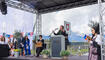 Feierlichkeiten zum Jubiläum bei der alten Rheinbrücke Vaduz–Sevelen