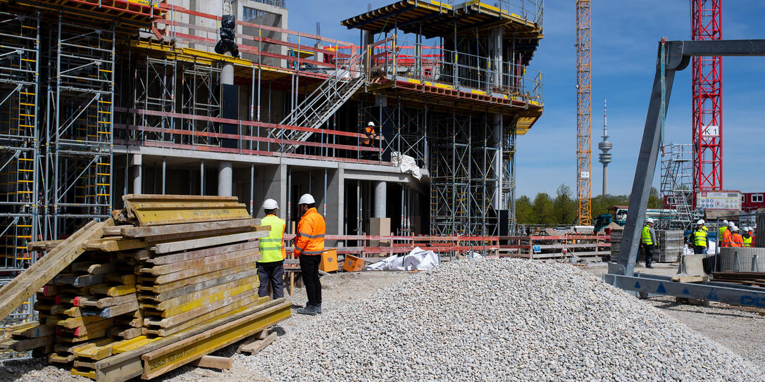 Baustelle Münchner Strafjustizzentrum