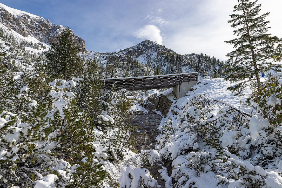 Erster Schnee in Liechtenstein
