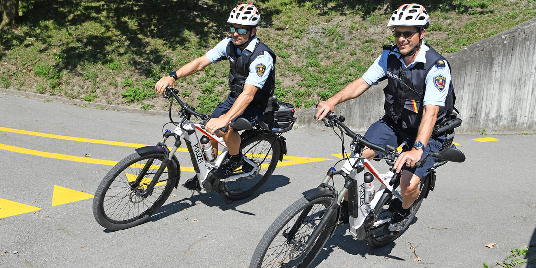 Fahrradpolizei Reportage Vaduz Triesen
