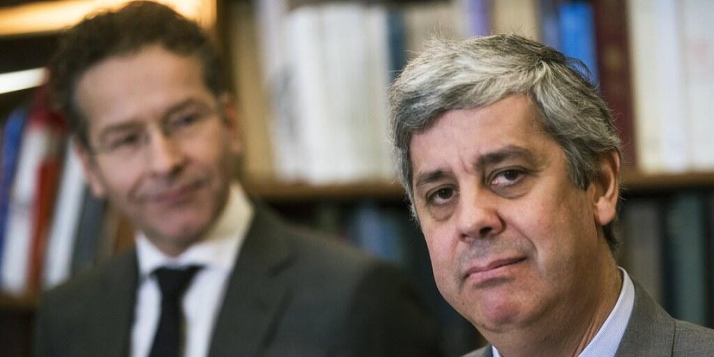 Der Portugiese Mario Centeno (r.) löst den Niederländer Jeroen Dijsselbloem (l.) an der Spitze der Eurogruppe ab.