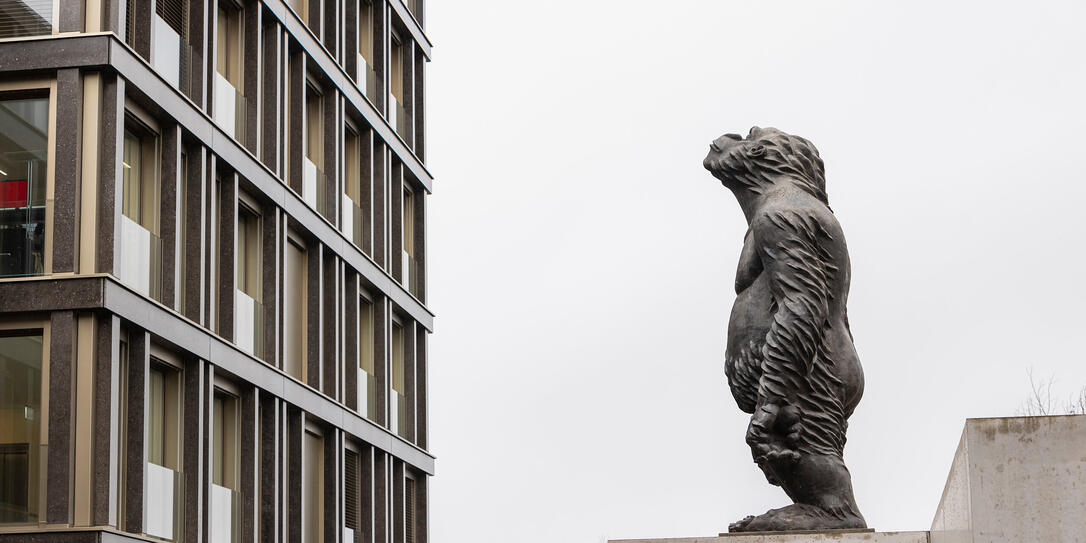 Gorilla Skulptur in Schaan Gorilla Skulptur in Schaan