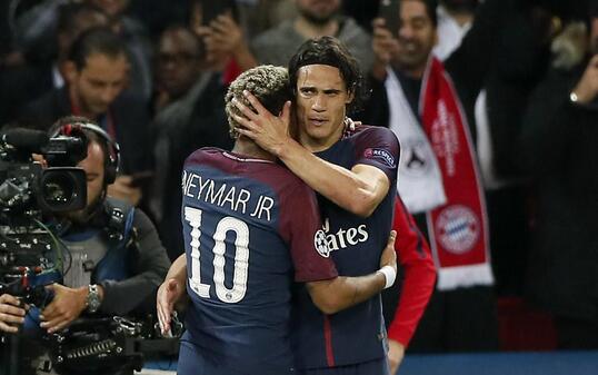 Sowohl Neymar wie auch Edinson Cavani trafen beim 3:0-Heimsieg gegen Bayern München