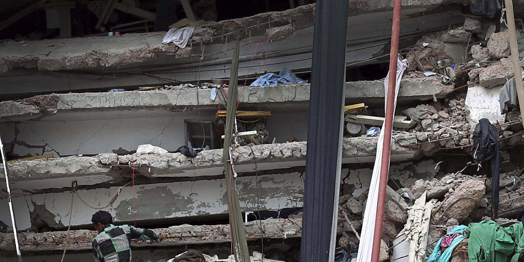 Unglück im Jahr 2013: Kleiderfabrik bei Dhaka in Bangladesch eingestürzt