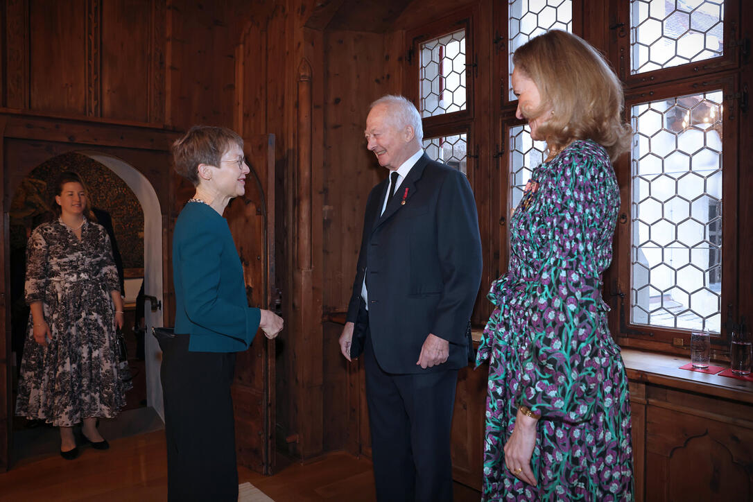 Neujahrsempfang der F&uuml;rstlichen Familie auf Schloss Vaduz
