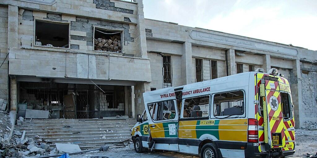Ein zerstörtes Spital in der syrischen Region Idlib nach vier Luftangriffen im Februar.