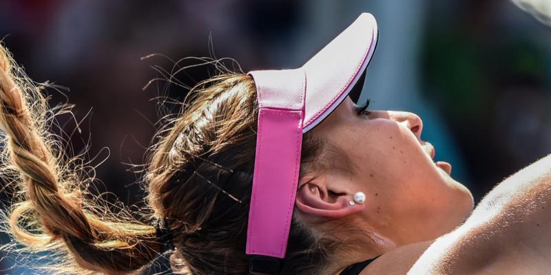 Belinda Bencic in Melbourne bei eigenem Aufschlag noch ohne Makel. Belinda Bencic in Melbourne bei eigenem Aufschlag noch ohne Makel.