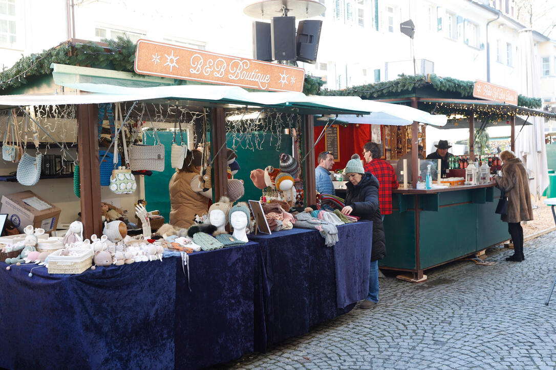 Weihnachtsmarkt, Feldkirch, Vorarlberg, Österreich.