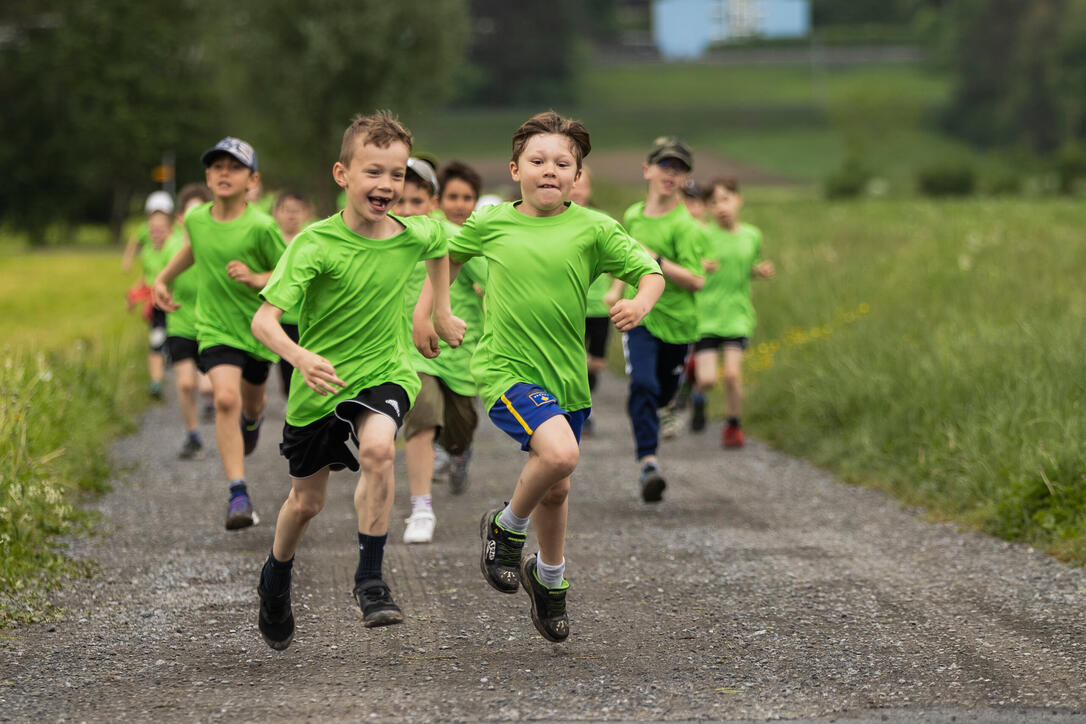 Sponsorenlauf der Primarschule Mauren