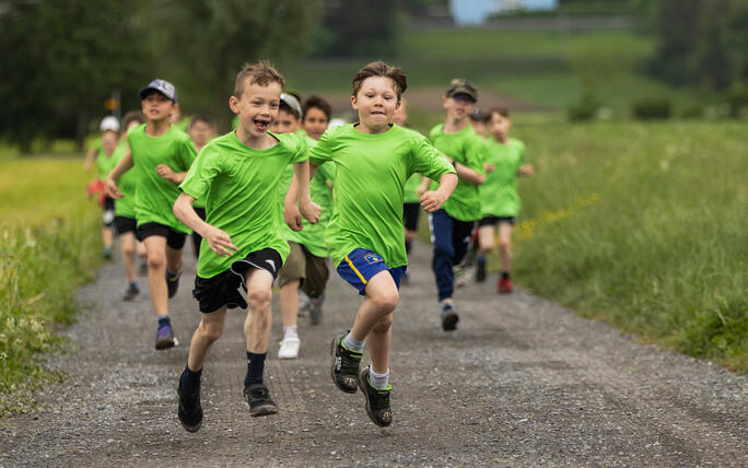 Sponsorenlauf der Primarschule Mauren